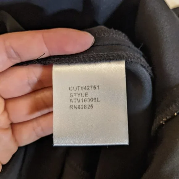 Tadashi Shoji Black and White Dress with Gold Accents - Picture 13 of 16